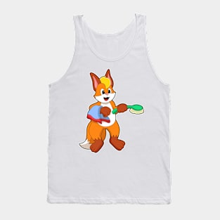 Fox with Towel & Brush Tank Top